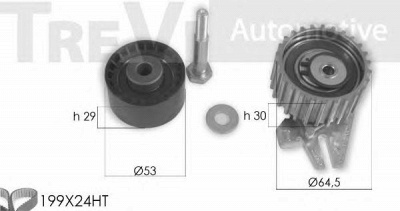 TREVI AUTOMOTIVE kd1427 -  Комплект ремня ГРМ